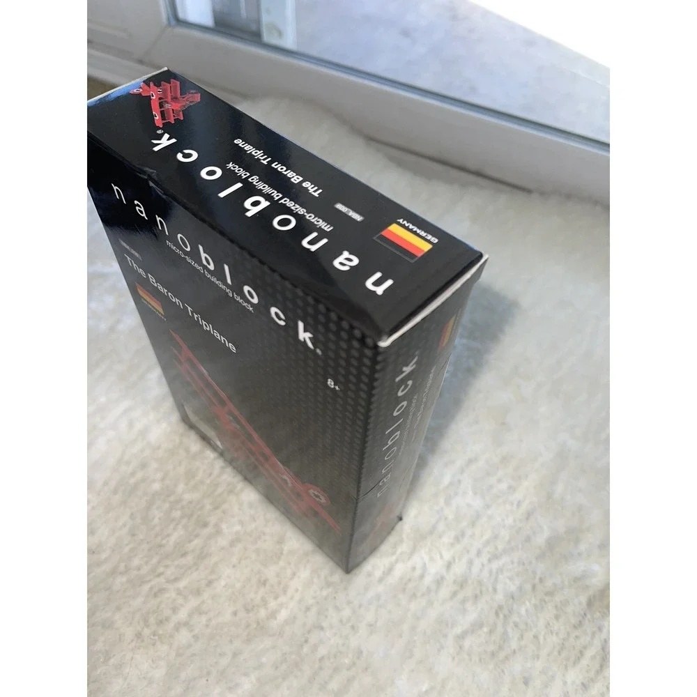Nanoblock THE BARON TRIPLANE 590PCS NBA-009‎ MICRO SIZED  BUILDING BLOCK SEALED